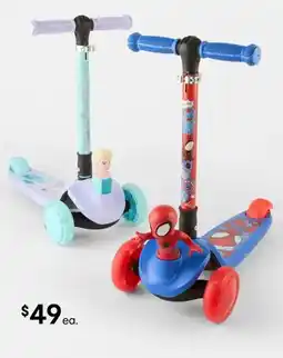 Kmart Spider-Man and Elsa Scooters offer