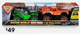 Kmart Racing rivals grave digger vs. e/ toro loco offer