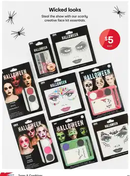 Kmart OXX Halloween face paint set offer