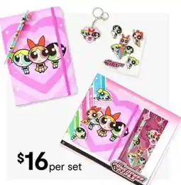 Kmart Powerpuff Girls Journal Stationery Set offer