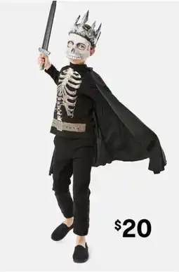 Kmart skeleton king costume offer