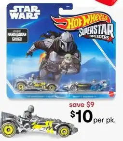 Kmart Hot Wheels Superstar Speeders The Mandalorian Grogu offer