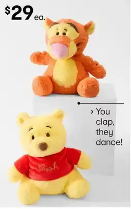 Kmart Winnie the Pooh and Tigger plush toys offer