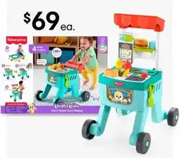 Kmart Fisher-Price Laugh & Learn 4-in-1 Snack Cart Walker offer