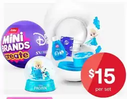 Kmart Zuru Mini Brands Create Disney Frozen Snow Globe offer