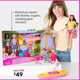 Kmart Barbie camping gear offer