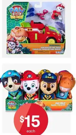 Kmart Paw Patrol Pup Pals Plush offer