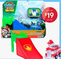 Kmart PAW Patrol The Dino Movie Chase Jump Shift Racers offer