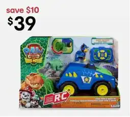 Kmart Paw Patrol Dino Movie RC Vehicle Radio Command Dino Tow & Dash offer