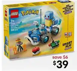 Kmart LEGO Pokémon Trainer's Buggy Adventure with Squirtle offer
