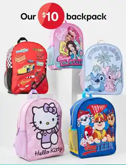 Kmart Our $10 backpack offer