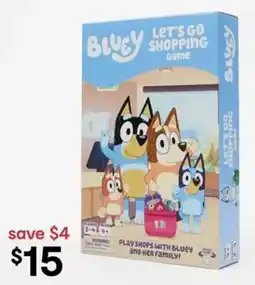 Kmart Bluey Let's Go Shopping Game offer