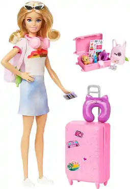 Target Barbie Doll and Accessories - Malibu Travel Set with Puppy offer