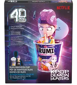 Kmart 138 Piece KPop Demon Hunters 4D Build Rumi Ramyeon Cup 3D Puzzle Model Kit offer