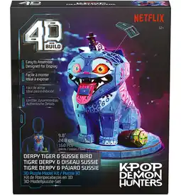 Kmart 168 Piece KPop Demon Hunters 4D Build Derpy Tiger & Sussie Bird 3D Puzzle Model Kit offer