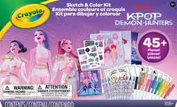 Target Crayola KPop Demon Hunters Sketch & Color Kit offer