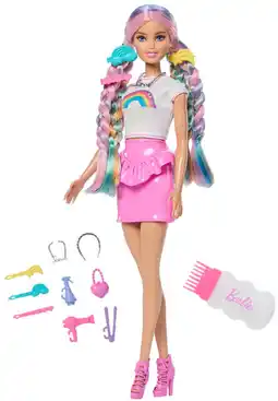 Target Barbie Rainbow Sparkle Hair Doll with Extra-Long Hair and Accessories offer