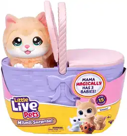 Kmart Little Live Pets Mama Surprise Kittens Playset offer
