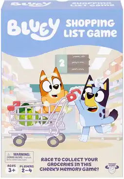 Target Bluey Shopping List Fun Memory Game offer