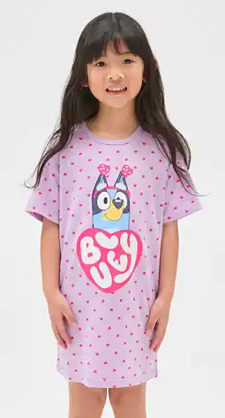 Target Bluey Younger Girls Short Sleeve Nightie offer