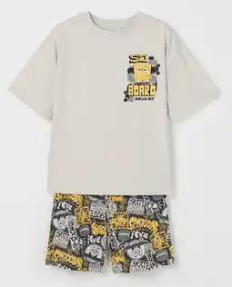 Target SpongeBob SquarePants Australian Cotton Older Boys Oversized Knit Pyjama Set offer