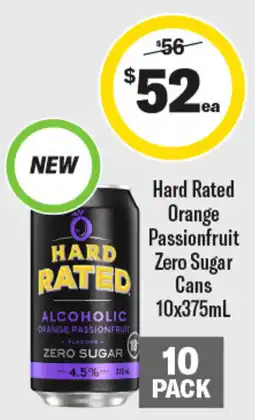 Liquorland Hard Rated Orange Passionfruit offer