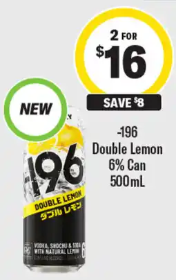 Liquorland 196 Double Lemon offer