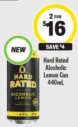 Liquorland Hard Rated Alcoholic Lemon offer