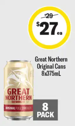 Liquorland Great Northern Original Cans offer