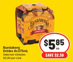 IGA Bundaberg Drinks offer