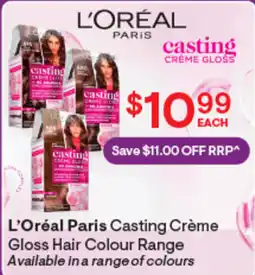 Discount Drug Stores L'Oréal Paris Casting Crème Gloss Hair Colour offer