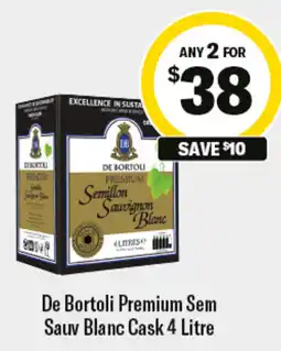 Liquorland De Bortoli Premium Sem Sauv Blanc Cask offer