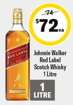 Liquorland Johnnie Walker Red Label Scotch Whisky offer
