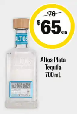 Liquorland Altos Plata Tequila offer