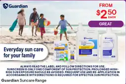 Discount Drug Stores Guardian Suncare Range offer