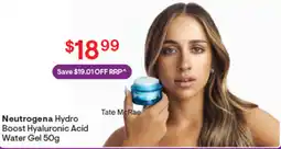 Discount Drug Stores Neutrogena Hydro Boost Hyaluronic Acid Water Gel offer