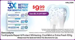 Discount Drug Stores Sensodyne Toothpaste Repair & Protect Whitening offer