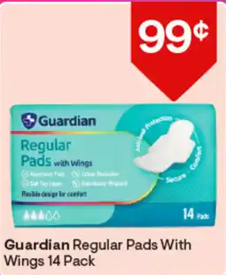 Discount Drug Stores Guardian Regular Pads With Wings offer