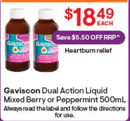 Discount Drug Stores Gaviscon Dual Action Liquid offer