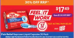 Discount Drug Stores Pain Relief Naproxen Liquid Capsules offer