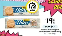 Drakes Suimin Thins Original Flavour Rice Crackers offer