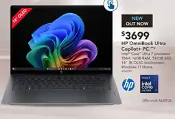 Harvey Norman HP OmniBook Ultra Copilot+ PC offer