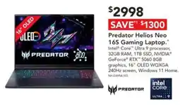 Harvey Norman Predator Helios Neo 16S Gaming Laptop offer