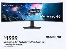 Harvey Norman Samsung 49" Odyssey G95C Curved Gaming Monitor offer