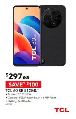Harvey Norman TCL 60 SE 512GB offer