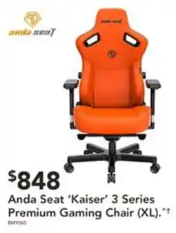 Harvey Norman Anda Seat 'Kaiser' 3 Series Premium Gaming Chair (XL) offer