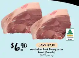 Drakes Australian Pork Forequarter Roast (Bone In) offer