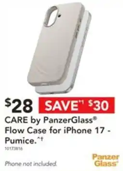 Harvey Norman CARE by PanzerGlass Flow Case for iPhone 17 - Pumice offer