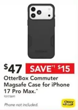 Harvey Norman OtterBox Commuter Magsafe Case for iPhone 17 Pro Max. offer