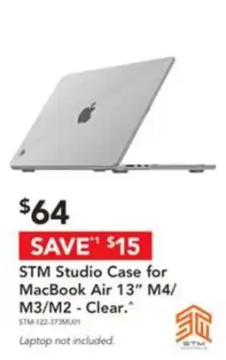 Harvey Norman STM Studio Case for MacBook Air 13" M4/M3/M2 - Clear. offer